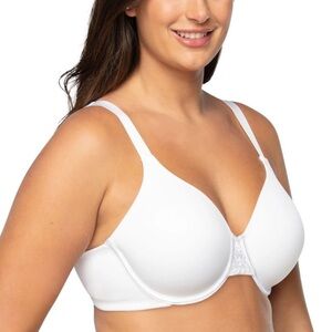 Vanity Fair Beauty Back Smoothing Full-Figure Contour Bra 34H in Star White
